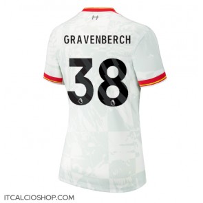 Liverpool Ryan Gravenberch #38 Terza Maglia Femmina 2024-25 Manica Corta